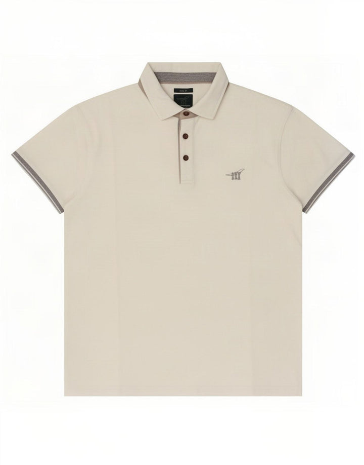 Polo da uomo slim fit Henry Cottons bianca media