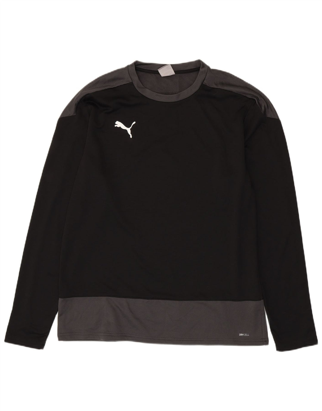 Maglia PUMA da uomo a maniche lunghe XL nera in poliestere color block