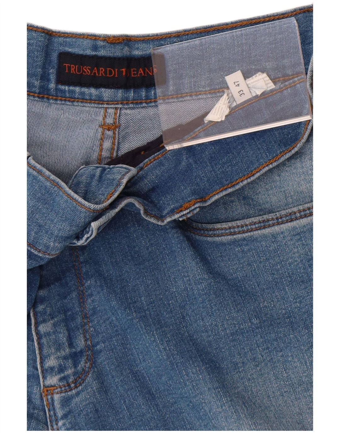 Jeans dritti da uomo Trussardi W33 L31 Blu