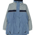 VINTAGE Womens Windbreaker Jacket UK 10 Small Blue Polyester | Vintage Vintage | Thrift | Second-Hand Vintage | Used Clothing | Messina Hembry 