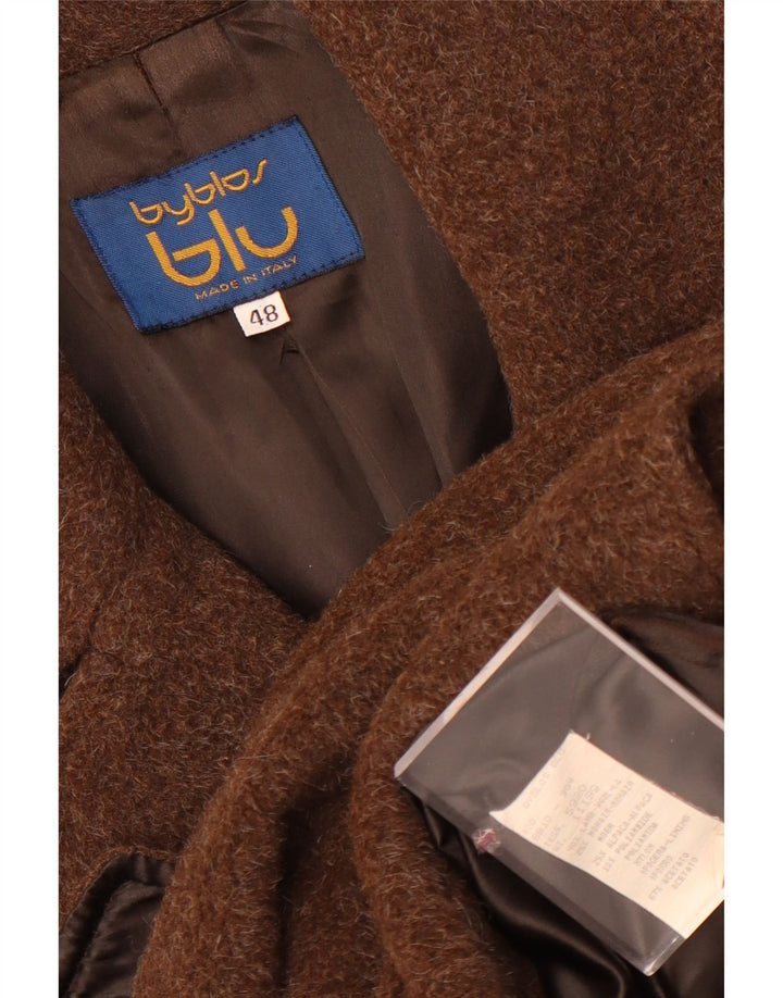 Cappotto Doppiopetto Donna Byblos IT 48 XL Lana Marrone