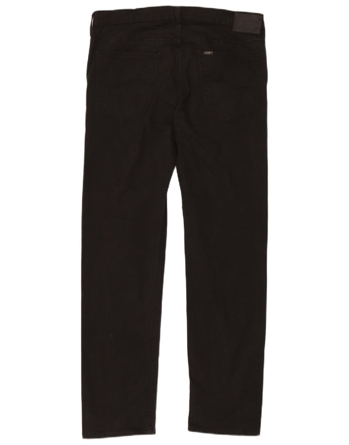 Pantaloni casual dritti da uomo LEE Daren Zip Fly W34 L32 in cotone nero