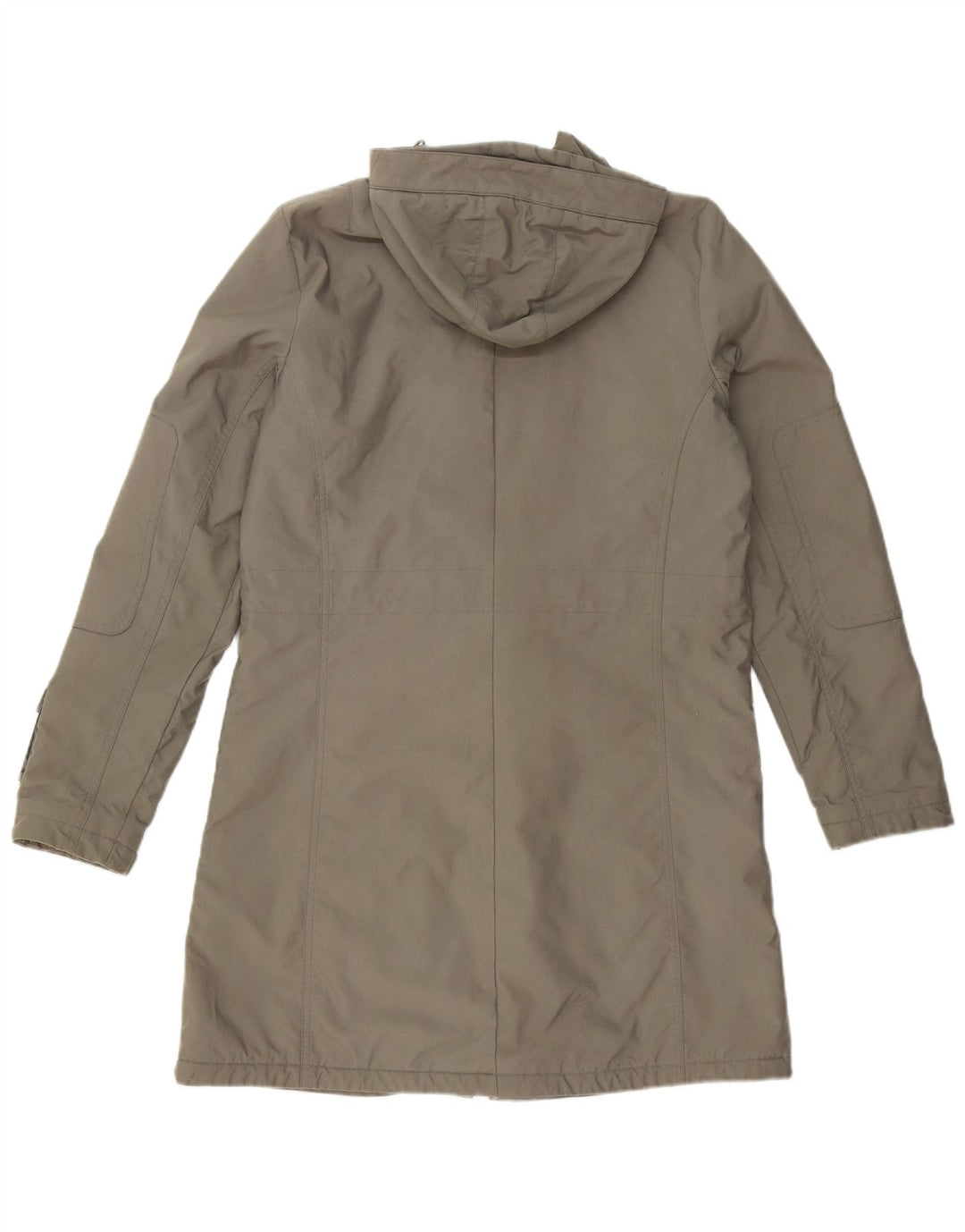Cappotto con cappuccio da donna Adidas UK 14 Poliestere grigio medio