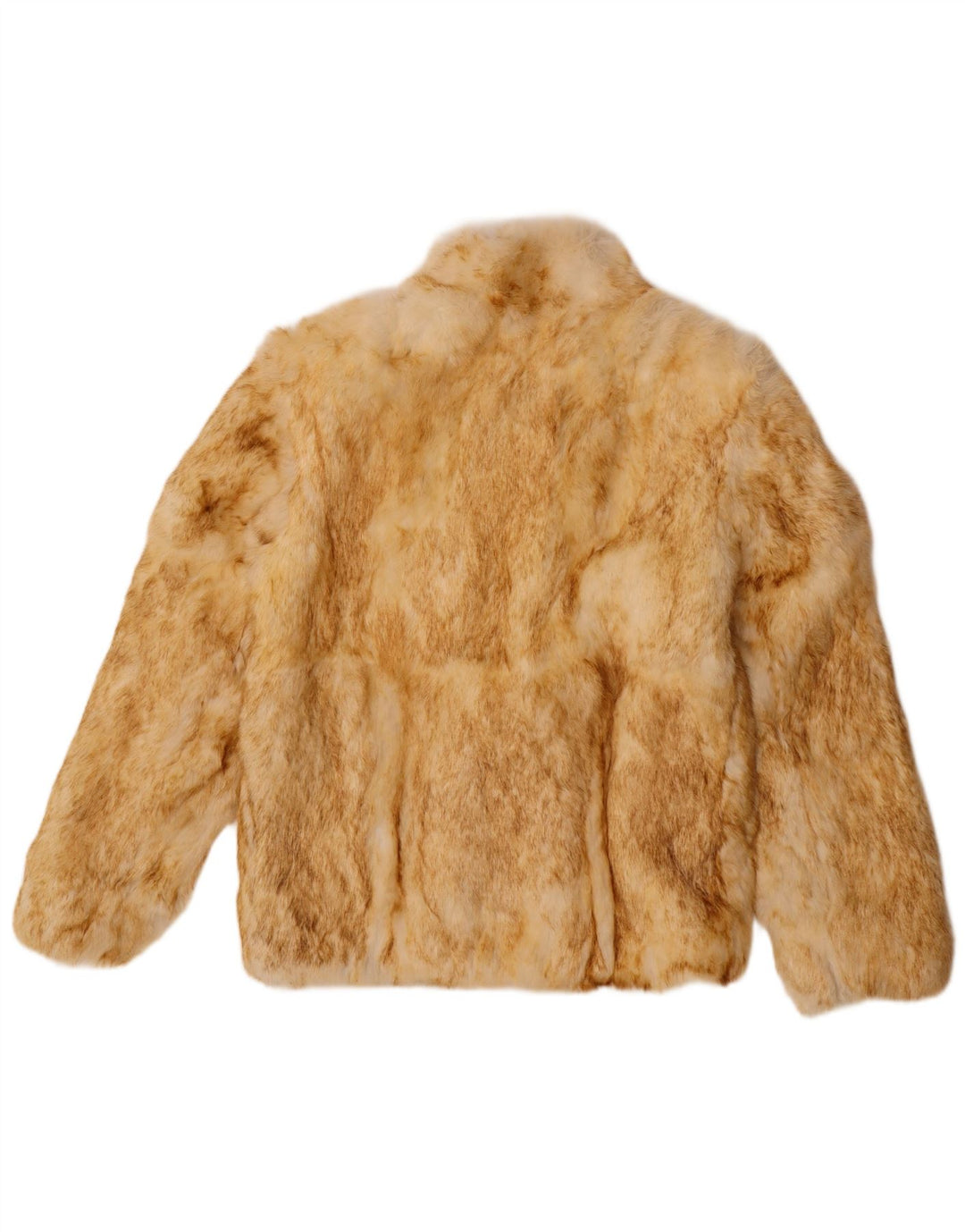 Split End Ltd Giacca in pelliccia oversize da donna UK 10 Piccola pelliccia di coniglio marrone