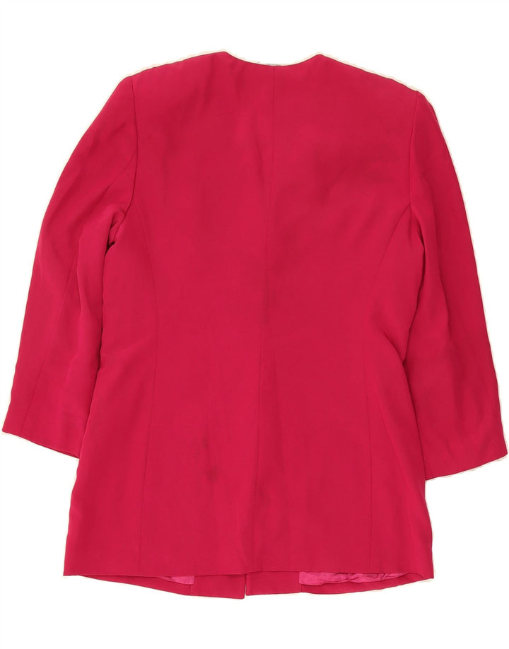 LUISA SPAGNOLI Womens Biker Jacket IT 44 Medium Pink Polyester Vintage Luisa Spagnoli and Second-Hand Luisa Spagnoli from Messina Hembry 