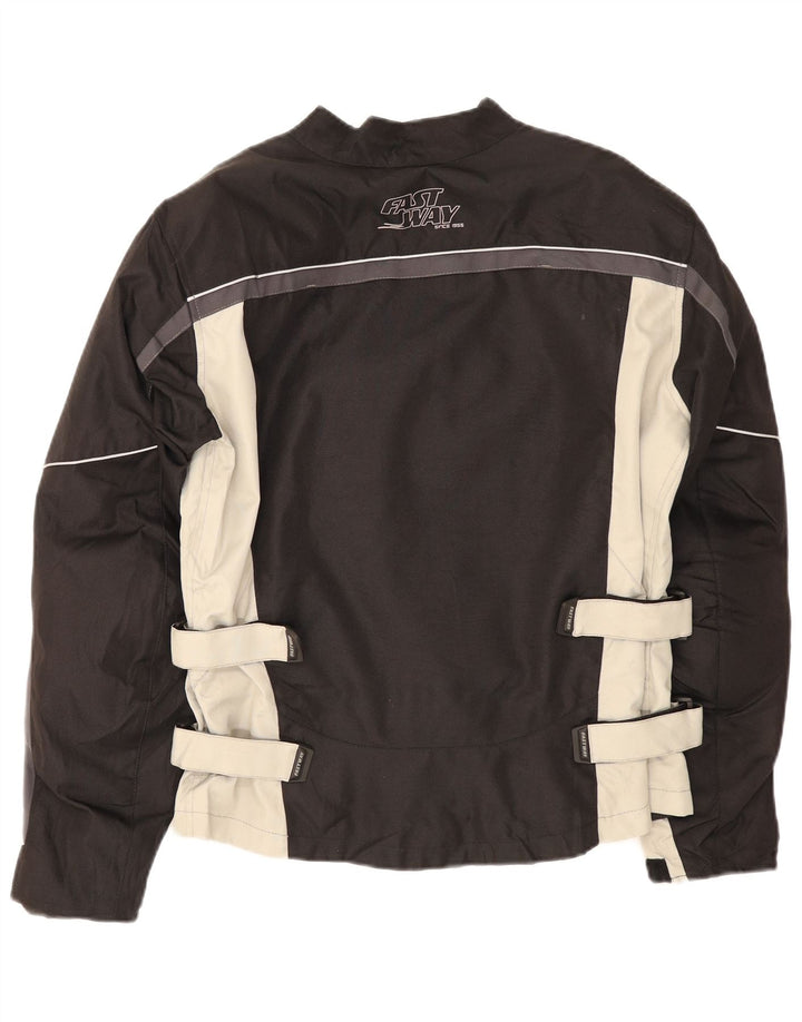 Giacca da pilota da uomo Fast Way UK 38 Poliestere color block medio nero
