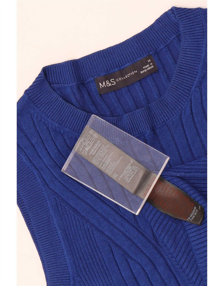Canotta da donna Marks & Spencer UK 12 Viscosa blu medio