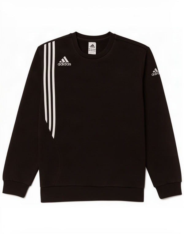 Felpa da uomo Adidas maglione UK 44/46 grande cotone nero
