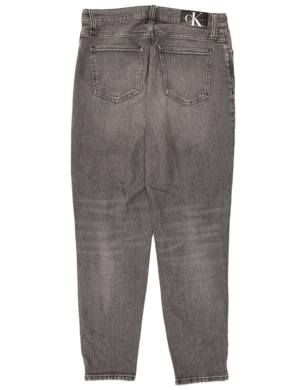 Jeans affusolati a vita alta Mom da donna Calvin Klein W30 L28 Grigi