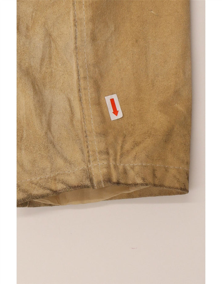Giacca da uomo in pelle scamosciata CONBIPEL UK 40 grande in pelle beige