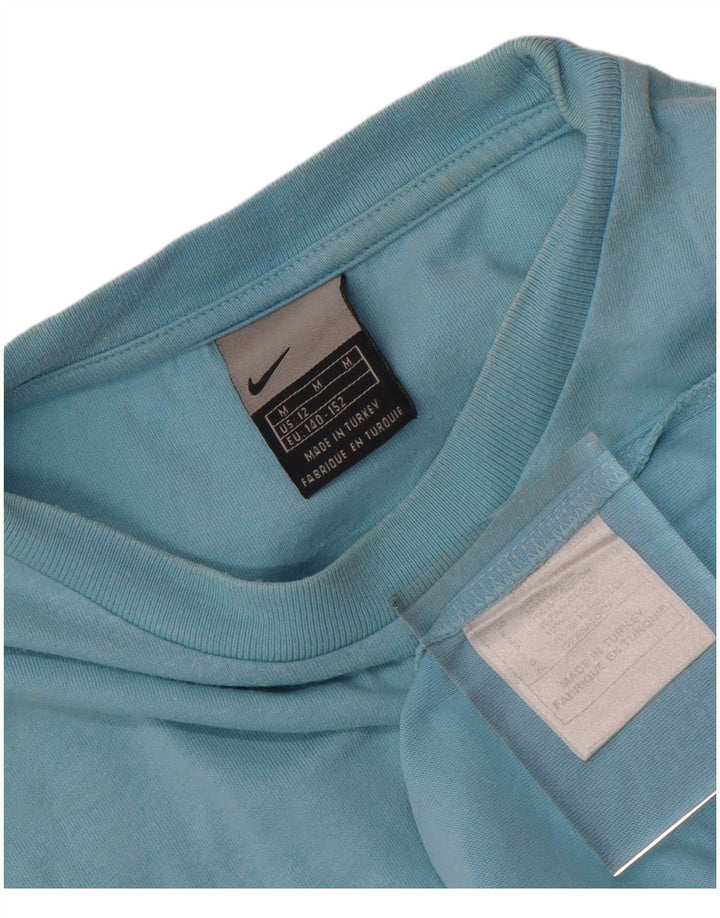 T-shirt da ragazzo Nike Top 11-12 anni in cotone blu medio