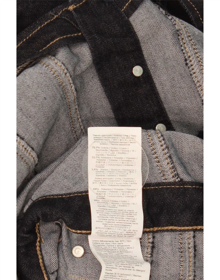 Tuta in denim senza maniche da donna Liu Jo UK 12 cotone nero medio