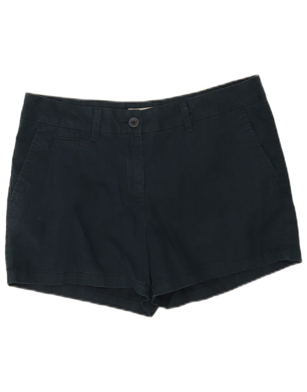 Pantaloncini chino da donna Marks & Spencer UK 12 medi W30 cotone blu navy