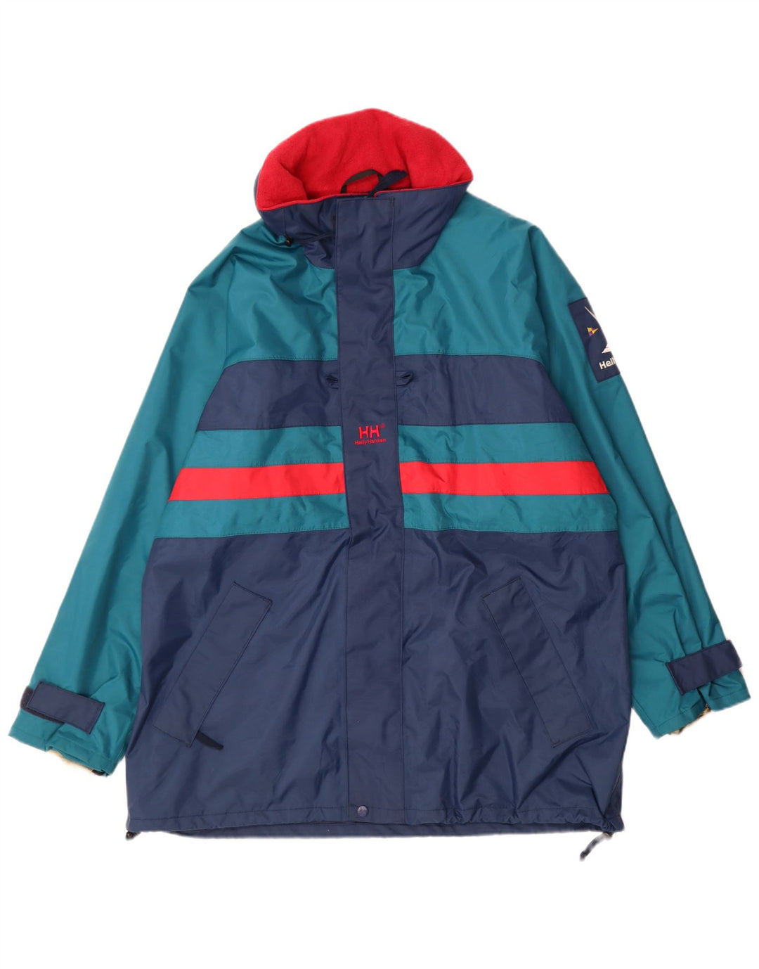 Giacca antipioggia da uomo Helly Hansen UK 40 Large Blu Navy Colourblock in poliammide