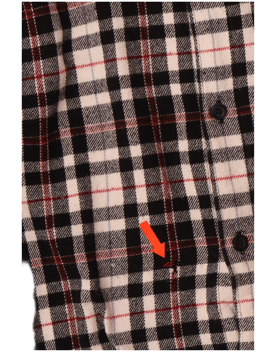 Camicia da uomo in flanella dal taglio classico a quadri Jack Wills XL in cotone a quadri nero