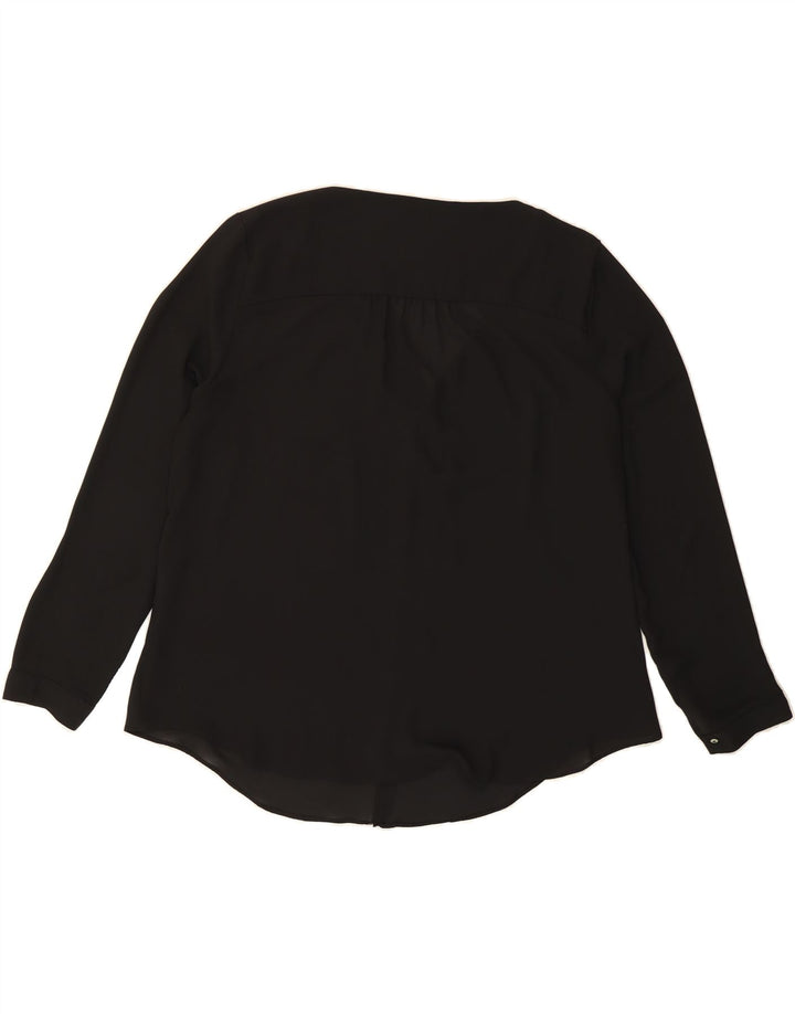 ZARA Womens See Through Shirt Blouse UK 20 2XL Black Vintage Zara and Second-Hand Zara from Messina Hembry 