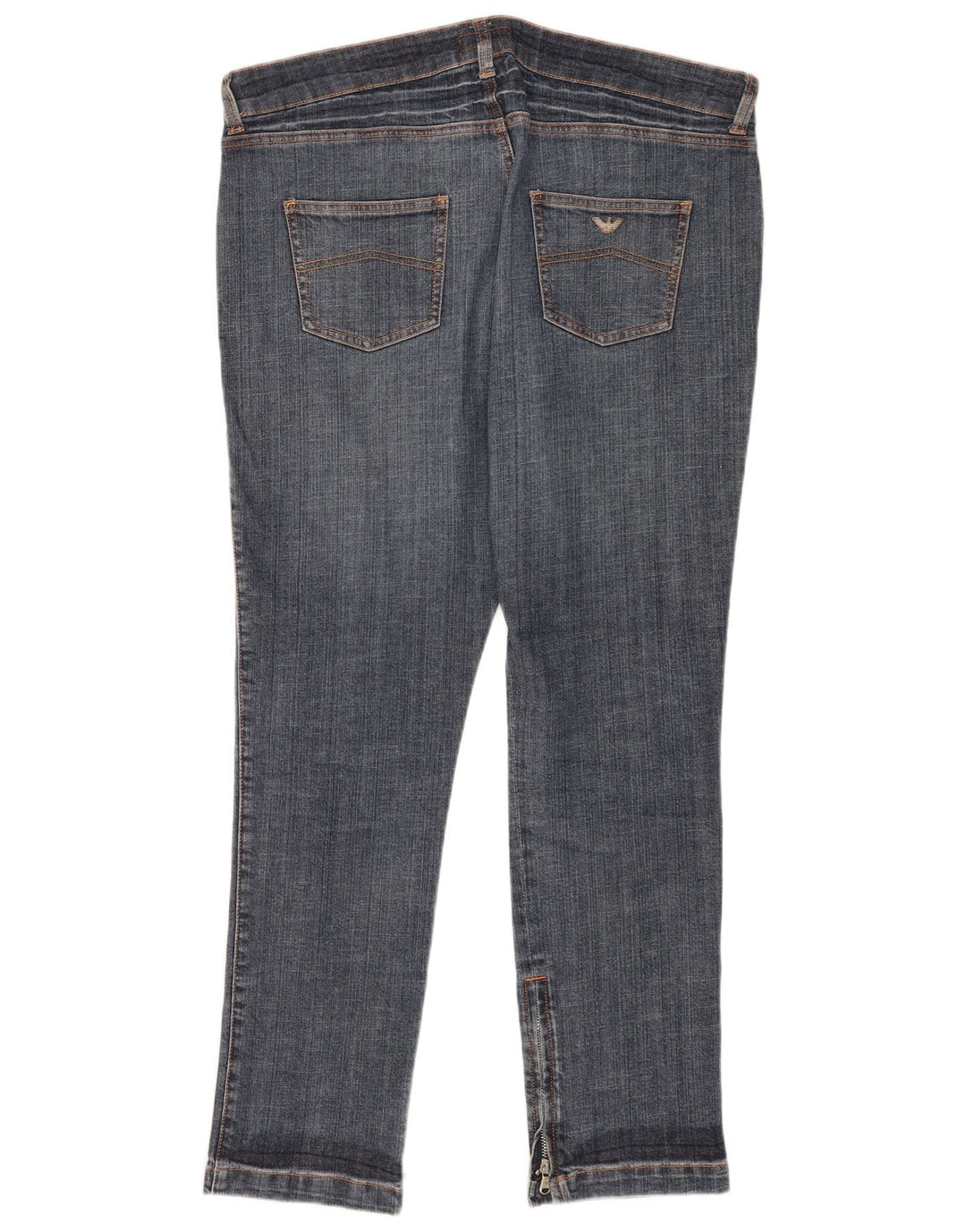 Pantaloni casual da uomo Armani W33 L30 in cotone blu