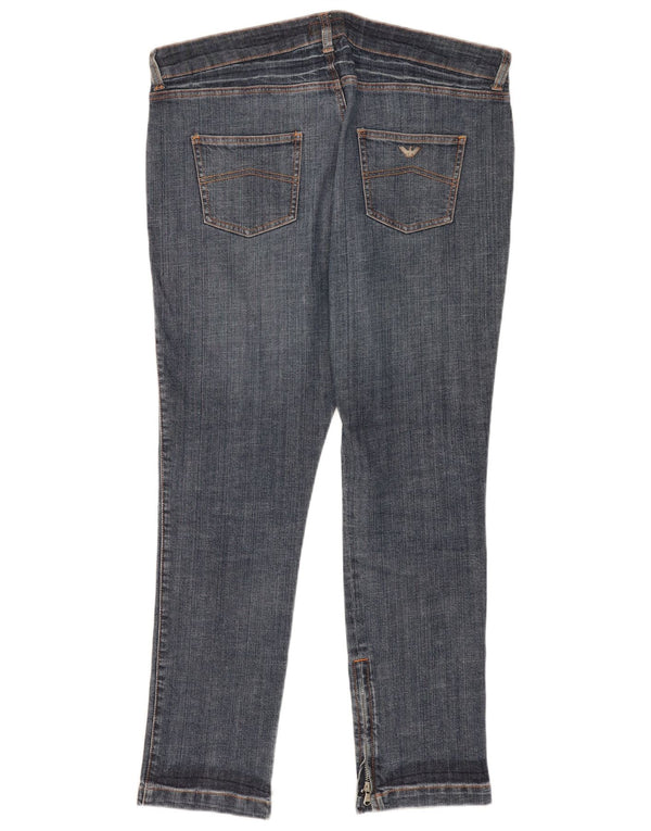 Pantaloni casual da uomo Armani W33 L30 in cotone blu