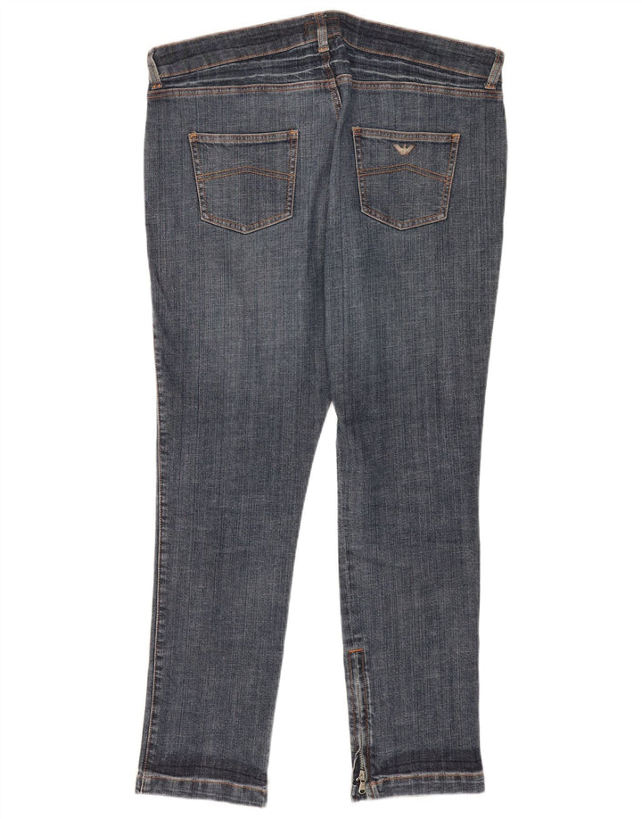 Pantaloni casual da uomo Armani W33 L30 in cotone blu