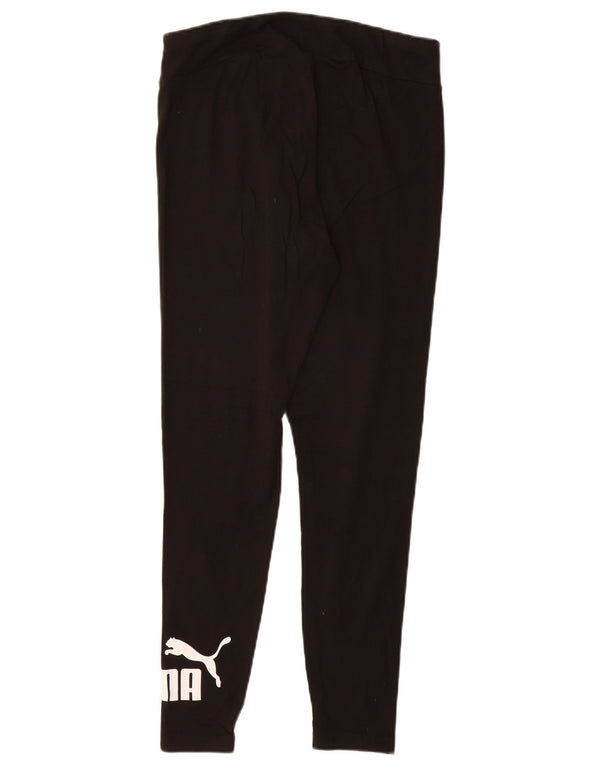 Leggings grafici PUMA da donna UK 14 Large Nero Cotone