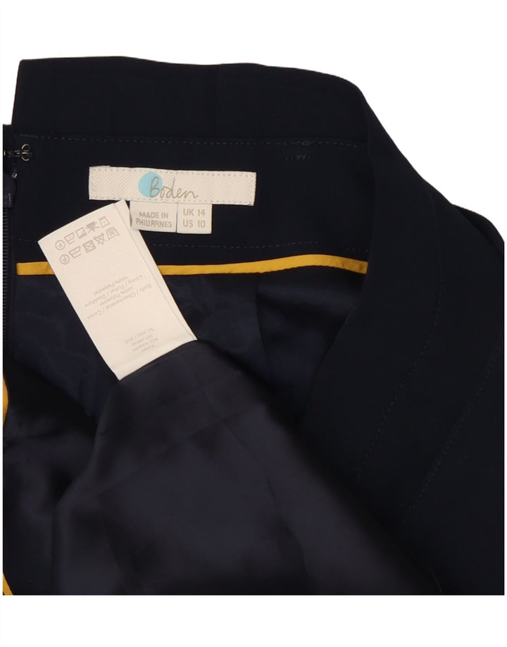 Gonna longuette da donna Boden UK 14 Large W32 poliestere blu navy