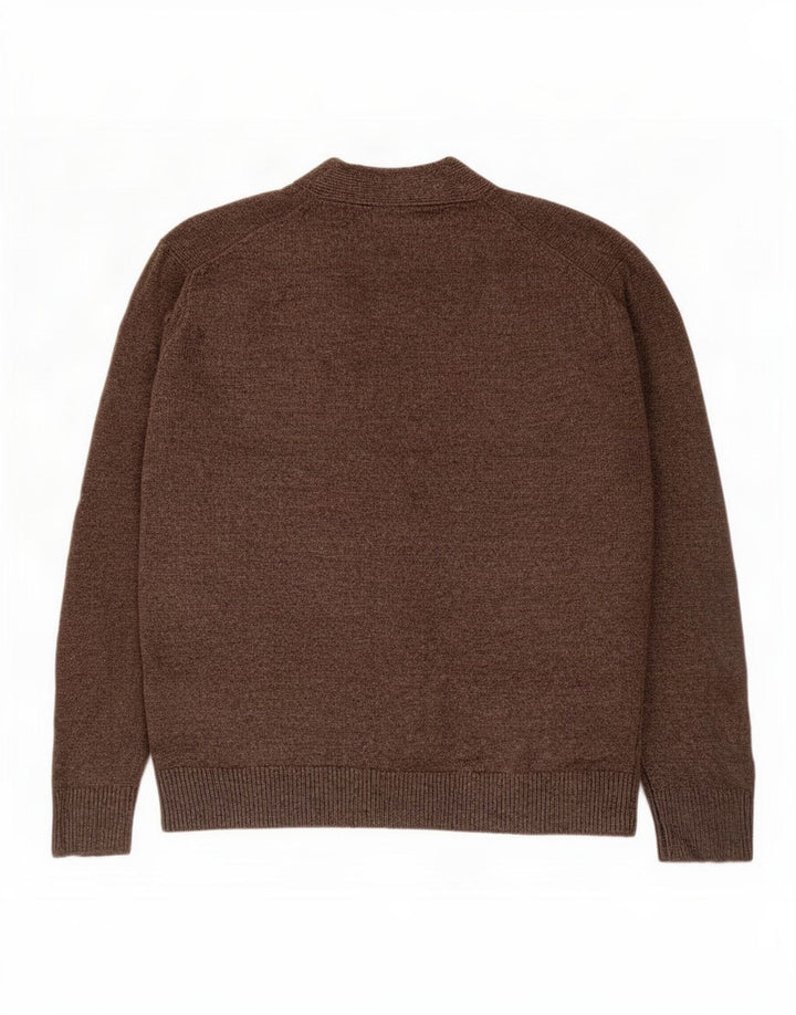 Maglione cardigan da uomo Zara Marrone medio