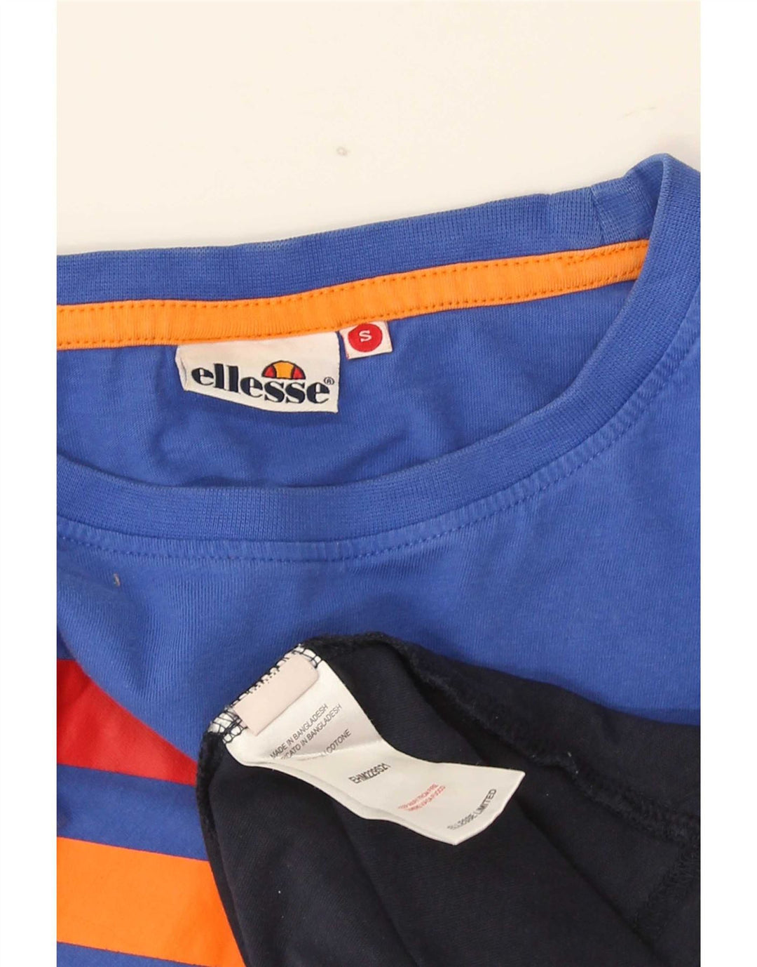 T-shirt grafica da uomo Ellesse Top piccola in cotone color block multicolore