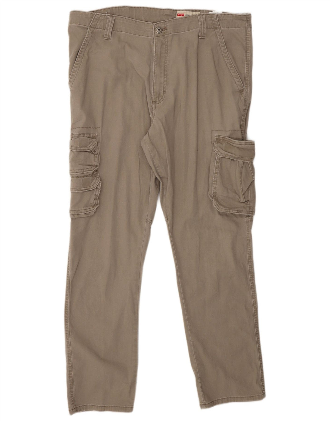 Pantaloni cargo affusolati vestibilità regolare da uomo WRANGLER W36 L30 cotone grigio