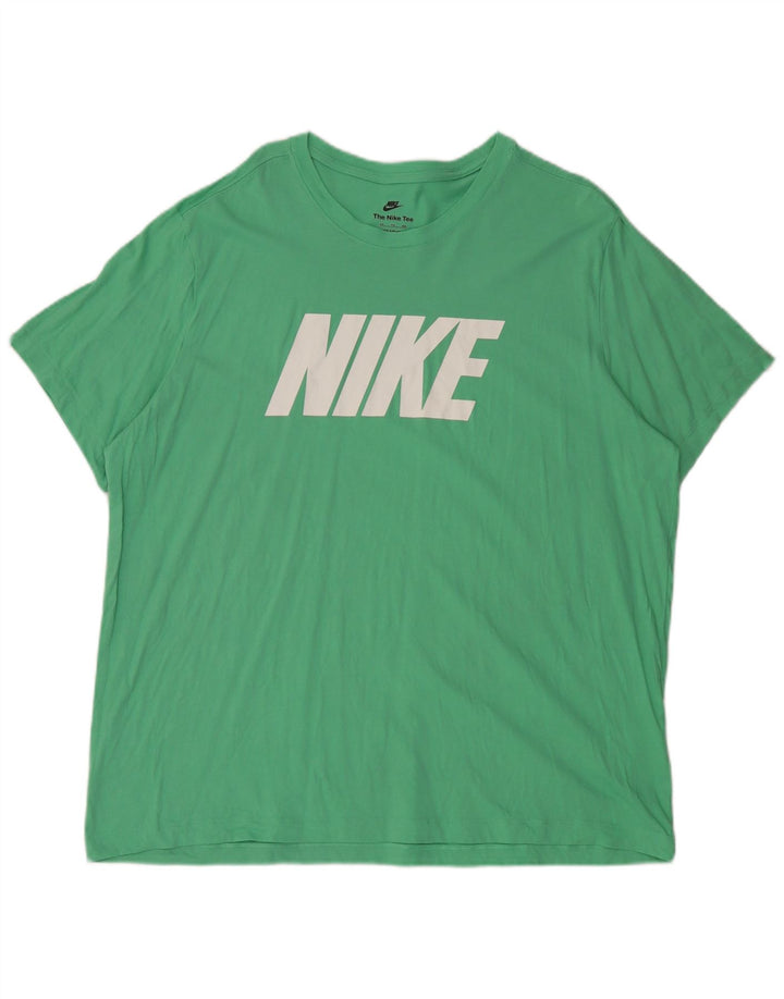 T-shirt grafica da uomo Nike Top 2XL cotone verde