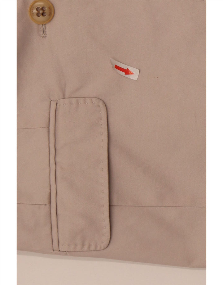 Giacca blazer a 2 bottoni da donna Tommy Hilfiger UK 8 piccola in cotone bianco sporco