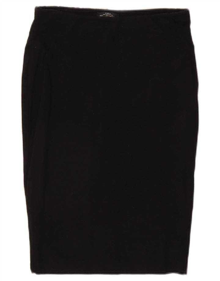 Gonna a tubino da donna Zara media W28 in cotone nero