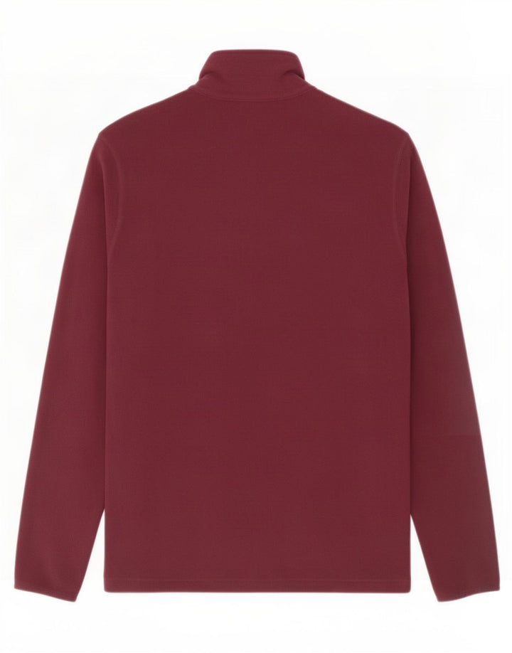 Maglione in pile da uomo Champion con zip e collo piccolo in poliestere bordeaux