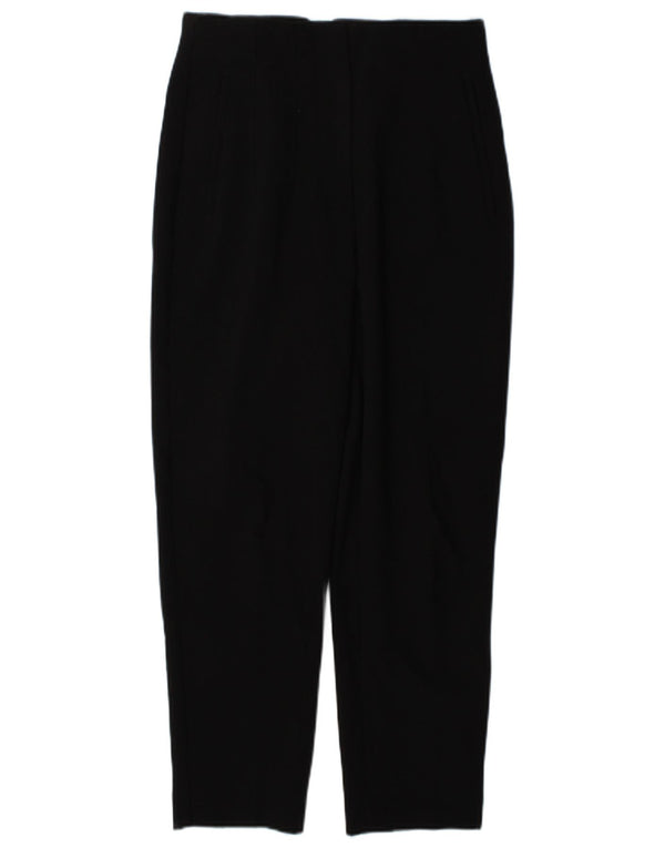 Pantaloni casual affusolati a vita alta da donna Zara piccoli W26 L26 neri