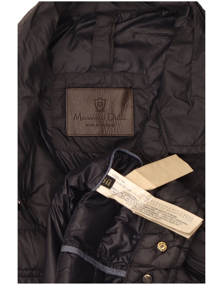 MASSIMO DUTTI Giacca imbottita da uomo UK 40 Large Poliestere nero