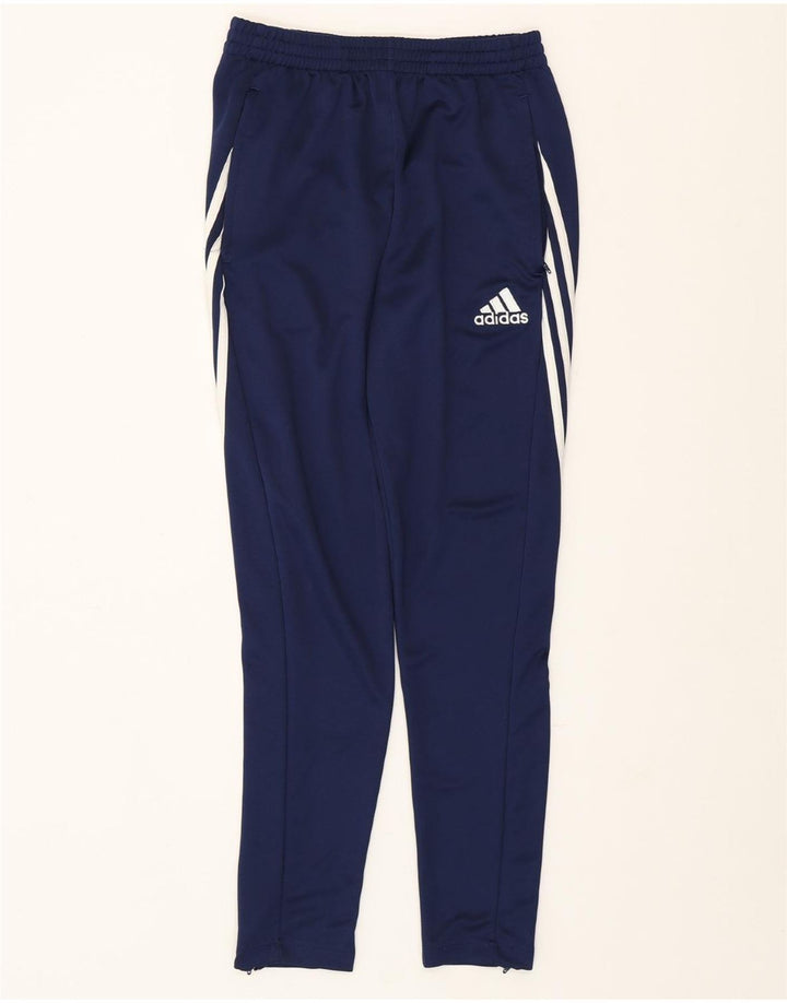 Pantaloni da tuta ADIDAS Climalite da uomo piccoli in poliestere blu navy