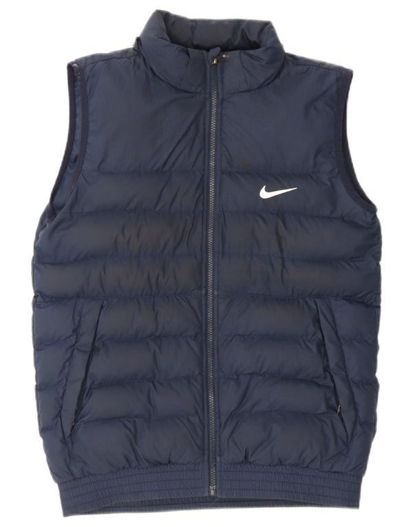 Gilet imbottito Nike da bambino 13-14 anni XL blu navy in poliestere