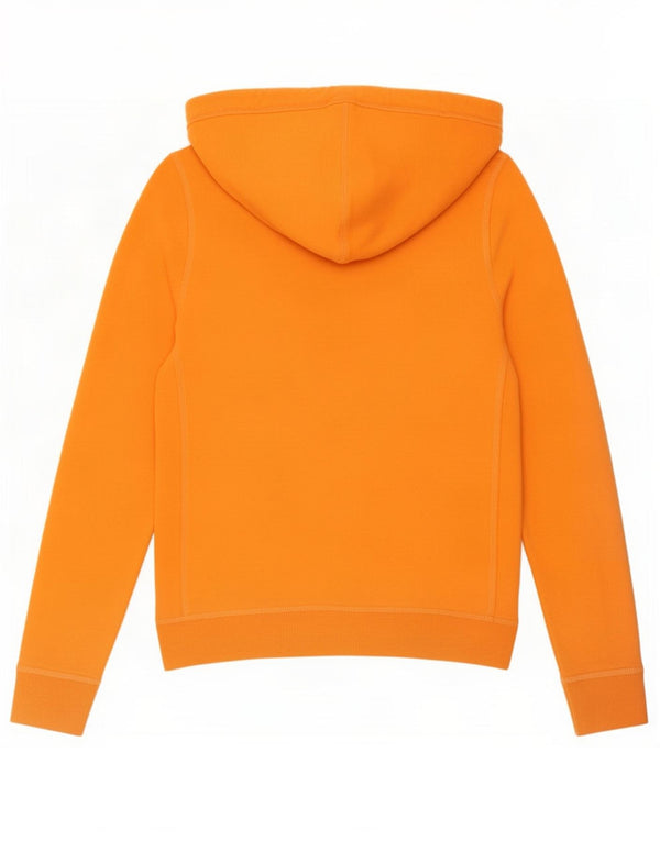 Maglione con cappuccio grafico da donna Abercrombie & Fitch UK 14 Cotone arancione medio