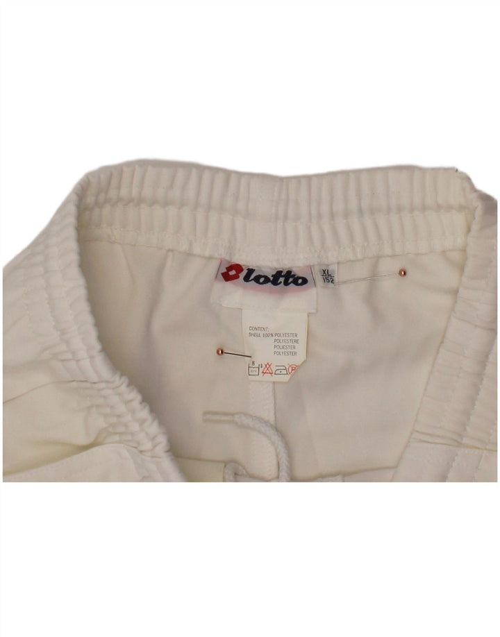 LOTTO Boys Sport Shorts 15-16 Years XL White Spotted Polyester
