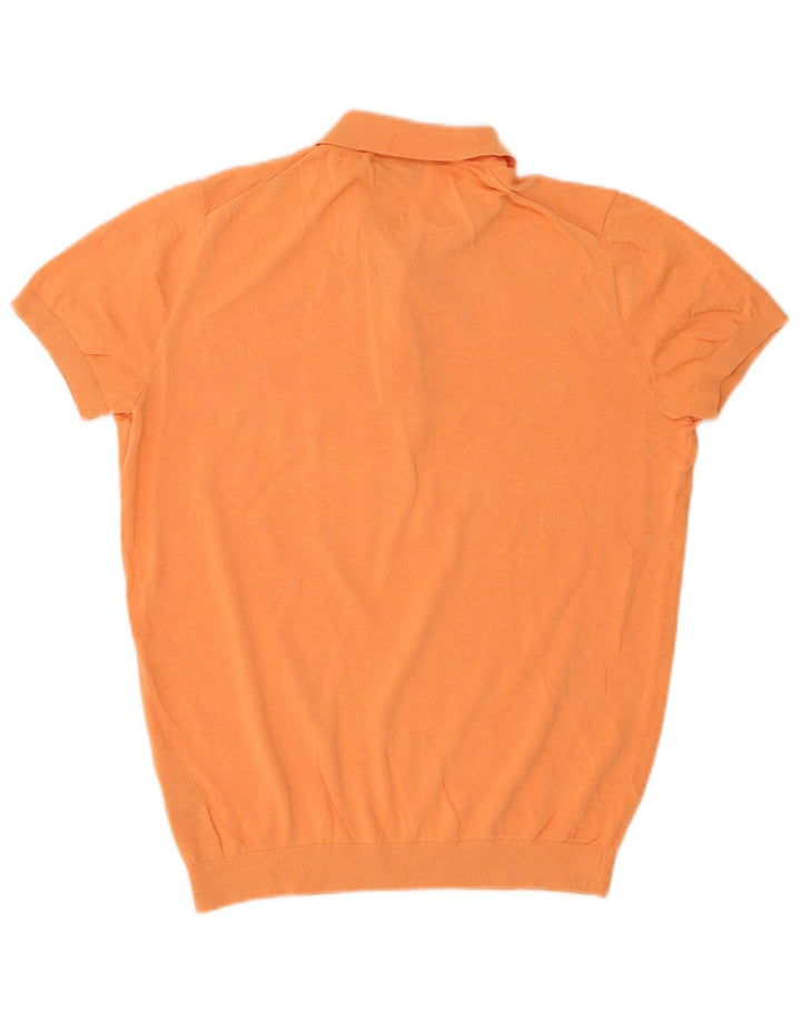 Polo Uomo Massimo Dutti Piccola Arancione In Cotone
