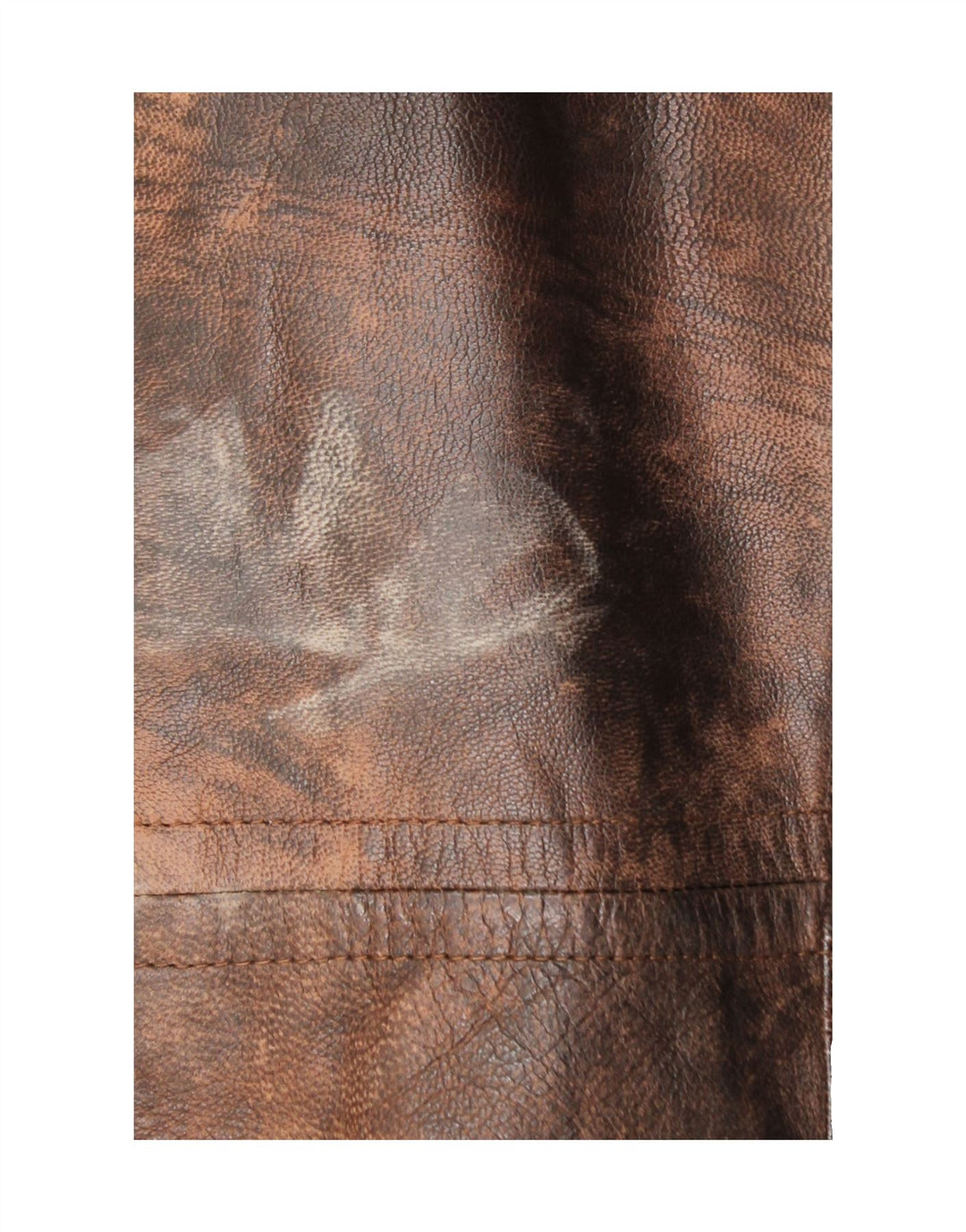 CLASSIC Mens Leather Jacket UK 42 XL Brown Tie Dye Leather Vintage CLASSIC and Second-Hand CLASSIC from Messina Hembry 