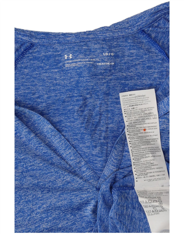 Maglia a maniche lunghe con cappuccio da donna Under Armour UK 16 Large Blu Poliestere