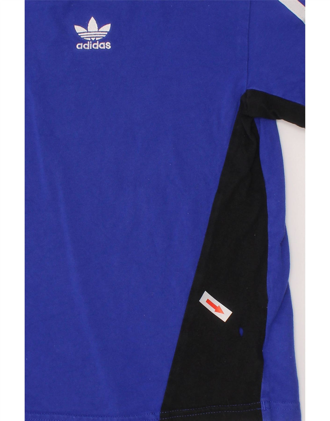 T-shirt ADIDAS per ragazzi 5-6 anni in cotone color block blu