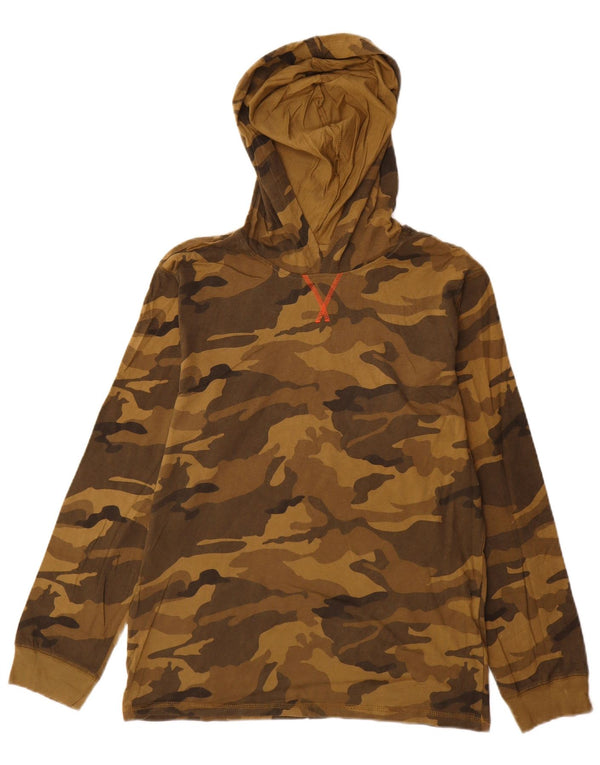 Maglia con cappuccio da bambino Wrangler a maniche lunghe 15-16 anni 2XL mimetica kaki