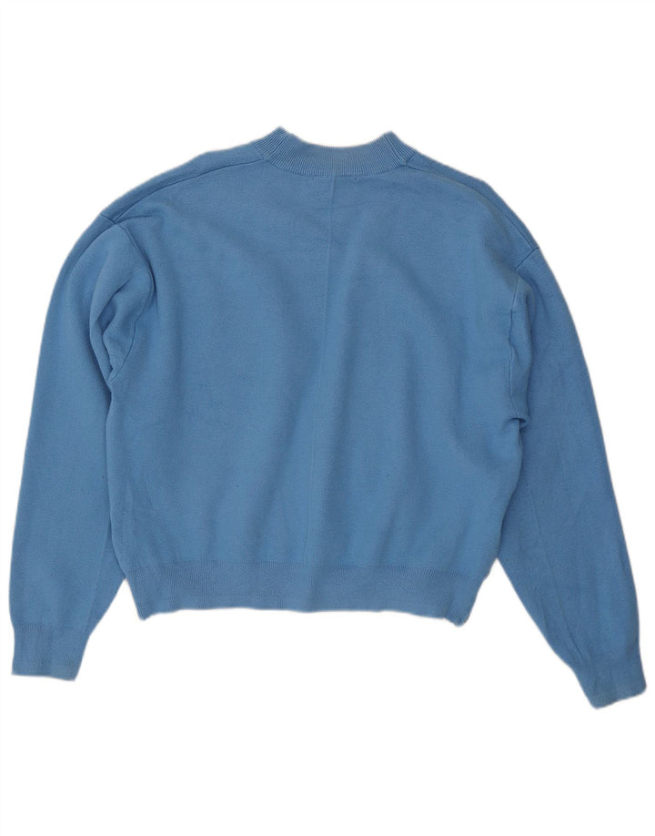 Maglione oversize da donna Zara UK 14 Viscosa blu medio
