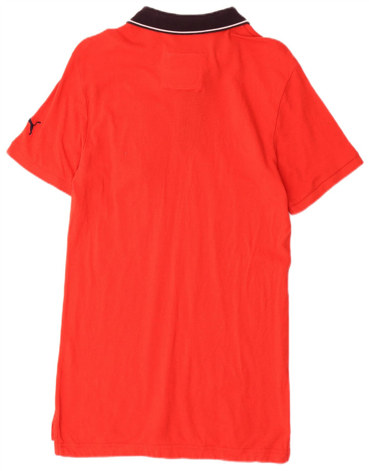 Polo da rugby da uomo PUMA in cotone rosso medio