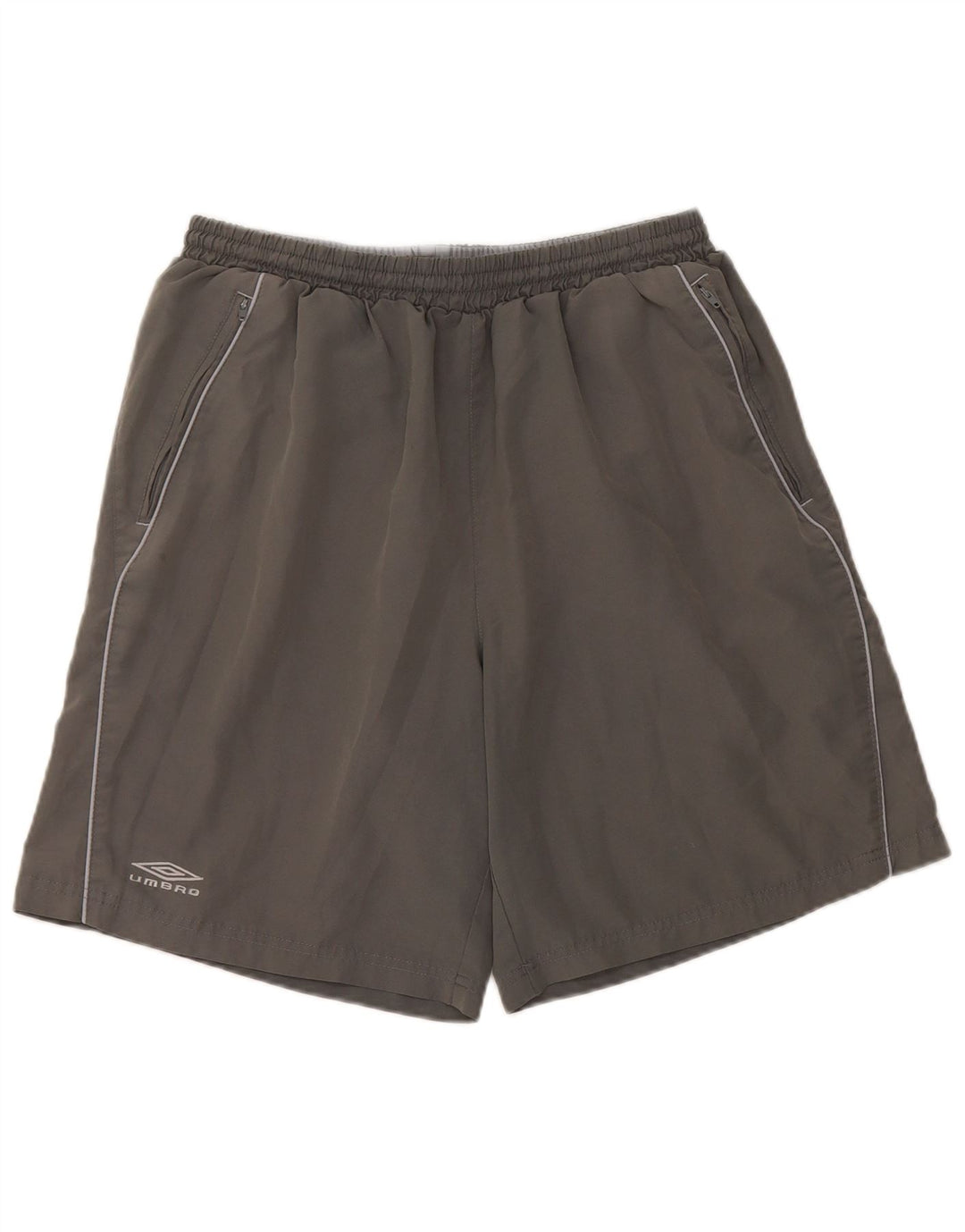 Pantaloncini sportivi da uomo Umbro grandi in poliestere grigio