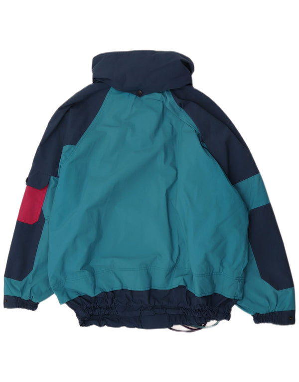 Giacca da sci anorak da uomo No Limits con cappuccio UK 40 Large Blue Colourblock