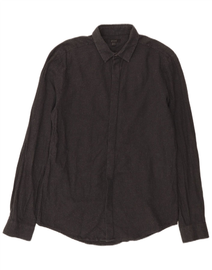 Camicia Cos da uomo EU 40 cotone grigio medio