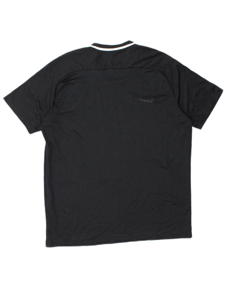 T-shirt Nike Dri Fit da uomo XL nera a blocchi di colore