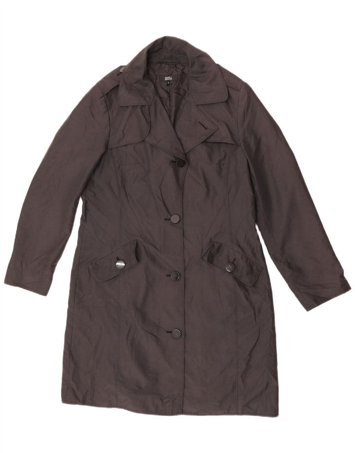 Trench da donna Marks & Spencer UK 14 grande poliestere nero